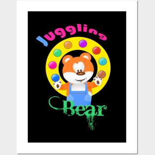 Juggling Teddy Bear Posters and Art